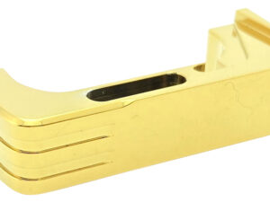 Cross Armory CRG5MCGD Mag Catch  Extended Compatible w/Glock Gen4-5 Gold Anodized Aluminum