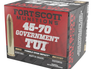 Fort Scott Munitions 4570300SCV1 Tumble Upon Impact (TUI) Brush Hog 45-70Gov 300gr Solid Copper Spun 20 Per Box/10 Case