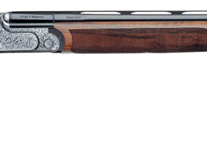 Rizzini USA 510128 Artemis Field Full Size 28 Gauge Break Open 3" 2rd 29" Gloss Blued Anodized Silver Engraved Steel Receiver, Fixed w/Prince of Whales Grip, Oiled Turkish Walnut Wood Stock