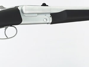 Taylors & Company 210248 Alaskan Howdah Pedersoli 45 Colt (Long Colt) SA 410 Gauge 2 Shot 10.25" Matte Chrome Octagon Barrel, Matte Chrome Steel Frame, Black Rubber Grip