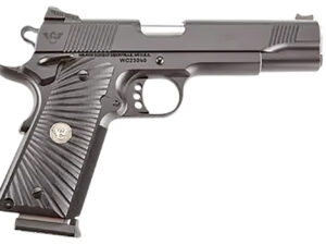 Wilson Combat CQBFS9A CQB  Full Size Frame 9mm Luger 10+1 5" Match Grade Barrel, Black Serrated Carbon Steel Slide, Black Armor-Tuff Carbon Steel Frame w/Beavertail, Black G10 Starburst Grip