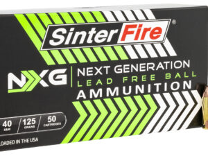 SinterFire Inc SF40125NXG Next Generation (NXG)  40S&W 125gr Lead Free Ball 50 Per Box/20 Case