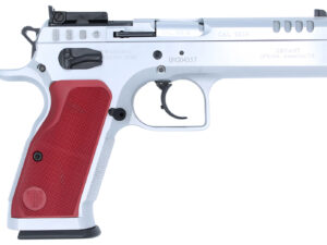 Tanfoglio IFG TFSTOCK29OR Stock II  9mm Luger 16+1 4.44" Stainless Polygonal Rifled Barrel, Ported Slide & Frame w/Red Polymer Grips Right Hand