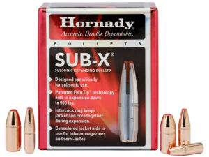Hornady 3503 Sub-X  35 Cal 250 gr Subsonic eXpanding 100 Per Box/ 15 Case