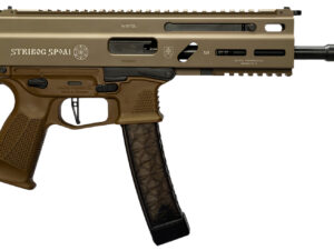 Grand Power 197892004763 SP9A1 Stribog 9mm Luger 30+1 8" Black Threaded Barrel, M-LOK Handguard, Flat Dark Earth Aluminum Picatinny Rail Receiver, FDE Polymer Grip, Thread Protector