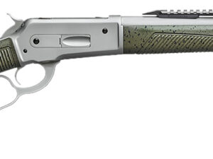 Davide Pedersoli 010G732457 Boarbuster Guidemaster-X 45-70 Gov 5+1 19" Silver Cerakote Threaded Barrel & Receiver w/Picatinny Rail, Green Adj Cheek Riser Synthetic Stock