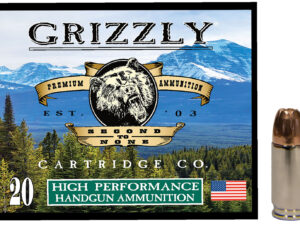 Grizzly Ammo GC9MM29mm Luger 124gr Jacketed Hollow Point 20 Per Box/10 Case