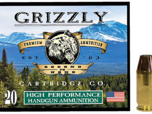 Grizzly Ammo GC45A+P8   45ACP+P 230gr Jacketed Hollow Point 20 Per Box/10 Case