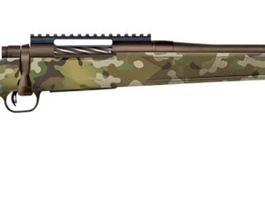 Mossberg 28283 Patriot  Compact 300 Win Mag 4+1 20" Patriot Brown Cerakote Threaded Bull Barrel, Patriot Brown Cerakote Steel Receiver w/Picatinny Rail, MultiCam Fixed Synthetic Stock