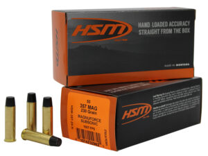 HSM 35724N   357Mag Subsonic 230gr Hard Cast Long Flat Nose 50 Per Box/10 Case