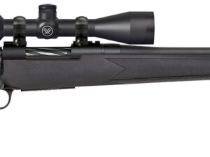 Mossberg 28001 Patriot  6.5 Creedmoor Caliber with 5+1 Capacity, 22" Fluted Barrel, Matte Blued Metal Finish & Black Synthetic Stock Right Hand (Full Size) Includes Vortex Crossfire II 3-9x40mm Scope