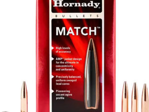 Hornady 30733 Match  30 Cal .308 208 gr Hollow Point Boat Tail Match 100 Per Box/ 15 Case