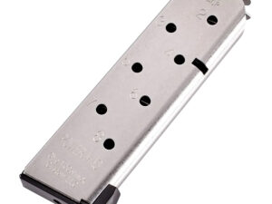 CMC Products 16132C Power Mag  8rd 45 ACP Fits 1911 Officer Black Stainless Steel