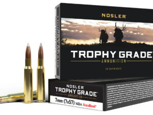 Nosler 47118 Trophy Grade  7x57mmMauser 140gr Nosler AccuBond 20 Per Box/10 Case