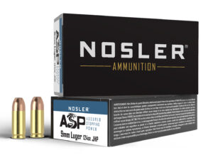 Nosler 51054 Assured Stopping Power Handgun 9mmLuger 124gr Jacketed Hollow Point 50 Per Box/10 Case