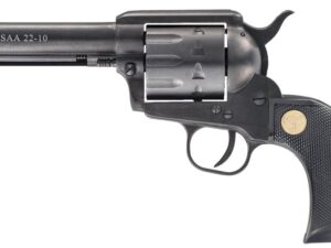 Chiappa Firearms CF340155 SAA 1873  Medium Frame 22 LR 10 Shot, 4.75" Blued Steel Barrel, Blued Steel Frame, Blued Cylinder, Black Plastic Grip, Exposed Hammer