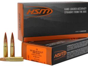 HSM 300BLK1N Match  300 Blackout 208 gr Hornady A Max 20 Per Box/ 25 Case