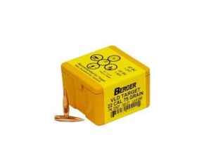 Berger Match Grade Target Bullets .22 cal .224" 75 gr VLD Target 100/ct
