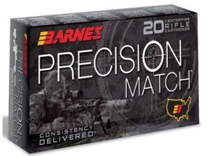 Barnes Precision Match OTM Rifle Ammunition 6mm ARC 105gr OTM 2675 fps 20/ct