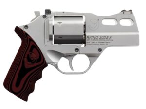 Chiappa Rhino 30DS Handgun .357 Mag 6rd Capacity 3" Barrel Stainless Red with 3 Moon Clips