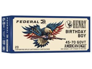 Federal Henry 250th Anniversary Rifle Ammunition .45-70 Govt 300gr HP 1850 fps 20/ct