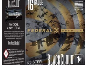 Federal Black Cloud Waterfowl Shotshells 16ga 2-3/4" 7/8oz 1450fps #4 25/ct