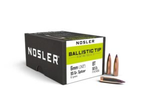 Nosler Ballistic Tip Hunting Rifle Bullets 6mm .243" 95 gr SBT-BTIP 50/ct