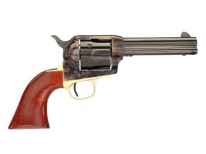 Taylor & Company Ranch Hand Handgun .45 Colt 6rd Capacity 4.75" Blued Barrel Case Hardened Wood Grip