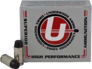 Underwood Ammo Hard Cast Flat Nose Handgun Ammunition 40 S&W 200gr FN 1000 fps 20/ct