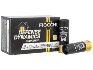 Fiocchi Defense Dynamics Shotshells 12ga 2-3/4" 8 plts 1325 fps #00 10/ct