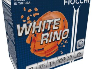 Fiocchi Exacta White Rino Shotshells 12ga 2-3/4" 1-1/8oz 1250 fps #7.5 25/ct
