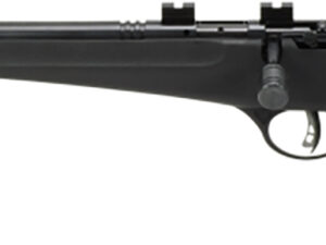 Savage Arms 13841 Rascal FLV-SR Youth 22 LR 1rd 16.12" Matte Blued Heavy Barrel, Matte Blued Carbon Steel Receiver, Black Synthetic Stock, Left Hand
