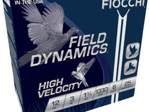 Fiocchi 123HV6 Field Dynamics High Velocity 12Gauge 3" 1 3/4oz 6Shot 25 Per Box/10 Case