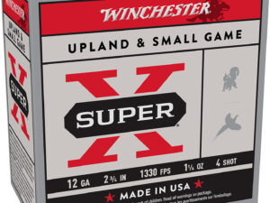 Winchester Ammo X124 Super X Game Load High Brass 12Gauge 2.75" 1 1/4oz 4Shot 25 Per Box/10 Case