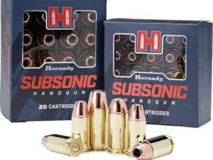 Hornady 90287 Subsonic Handgun 9mmLuger 147gr Hornady XTP Subsonic 25 Per Box/10 Case