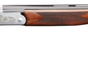 Charles Daly 930218 202  410 Gauge 2rd 3" 26" Blued Vent Rib Barrel, Silver Engraved Steel Receiver, Fixed Walnut Wood Stock