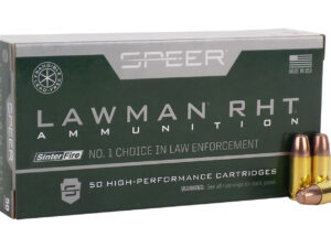 Speer 53365 Lawman Training RHT 9mmLuger 100gr SinterFire Frangible 50 Per Box/20 Case