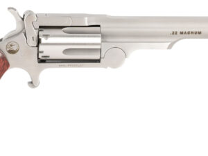 North American Arms 22MCR4 Ranger II  22 LR/22 WMR 5 Shot 4" Stainless Steel Barrel, Stainless Steel Frame, Stainless Cylinder, Rosewood Boot Grip, Exposed Hammer, Extra Cylinder