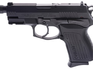 Bersa TPR9CMX TPRCX  Compact Frame 9mm Luger 13+1, 4.10" Black Steel Threaded Barrel, Matte Black Serrated Steel Slide & Aluminum Frame w/Beavertail, Ambidextrous