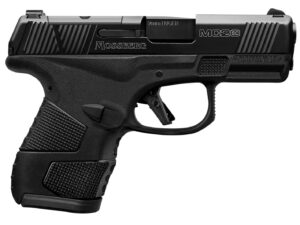 Mossberg 89046 MC2sc Sub-Compact 9mm Luger Caliber with 3.40" Barrel, 10+1 Capacity, Matte Black Finish Frame, Serrated/Optic Cut Black DLC Stainless Steel Slide & Aggressive Textured Polymer Grip