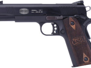 Mauser Rimfire 4110602 1911  22 LR 10+1 5" Black Steel Barrel, Black Serrated Slide, Black Aluminum Frame w/Beavertail, Walnut Grip, Ambidextrous