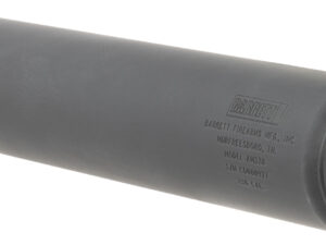 Barrett 18415 AM 338 made of Black Titanium with 1.90" Diameter, 10.30" OAL & 5/8"-24 tpi Thread Pattern for 338 Cal or Lower Includes Barrett Muzzle Brake Adaptor