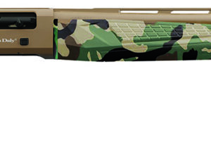 Charles Daly 930328 601  12 Gauge 4+1 3" 28" Vent Rib Barrel, Flat Dark Earth Finish Aluminum Receiver, Woodland Camo Synthetic Stock, Includes 3 Choke Tubes