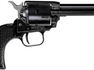 Heritage Mfg RR22MB4PG Rough Rider  22 LR/22 WMR 6 Shot, 4.75" Black Steel Barrel, Black Cerakote Zinc Alloy Frame, Black Cerakote Cylinder, Black Polymer Grip, Hammer/Thumb Safety, Exposed Hammer