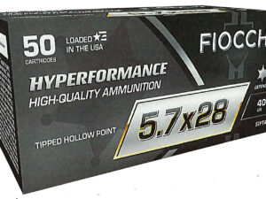 Fiocchi 57PT40 Hyperformance  5.7x28mm 40gr Tipped Hollow Point 50 Per Box/10 Case