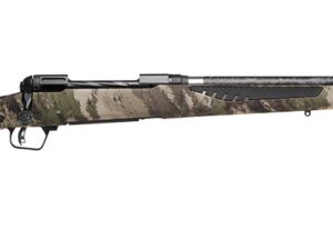 Savage Arms 58029 110 UltraLite 7mm PRC 2+1 22" Threaded Carbon Fiber Wrapped Barrel, Black Melonite Rec, Woodland Camo AccuStock with AccuFit