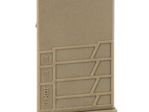 Mdt Sporting Goods Inc 104447FDE AICS Magazine  10rd Extended 308/6.5 Creedmoor Short Action, FDE Polymer Fits Some Chassis/Bottom Metal (MDT/XLR/KRG/GRS/CDI/Pacific Tool & Gauge)