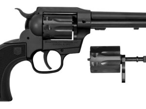 Diamondback DB053CA001 Sidekick  22 LR/22 Mag 9 Shot, 5.50" Black Cerakote Steel Barrel & Cylinder, Black Cerakote Zinc Alloy Frame, Black Checkered GFN Grip, Exposed Hammer, Hammer Safety