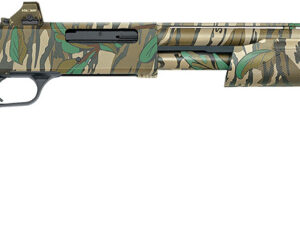 Mossberg 50133 500 Turkey Full Size 410 Gauge Pump 3" 5+1 20" Mossy Oak Greenleaf Vent Rib Barrel & Optics Cut Steel Receiver, Mossy Oak Greenleaf Synthetic Stock, Holosun 407K Red Dot