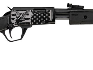 Rossi RP22181SYEN18 RP22  22 LR 15+1 18" Black Polished Alloy Steel Barrel, Black w/Engraved Eagle & US Flag Aluminum Receiver, Black Synthetic Fixed Stock